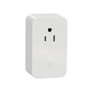 X Series 15 Amp 125V Wi-Fi Energy Monitoring Plug In Indoor Single Outlet Matte White
