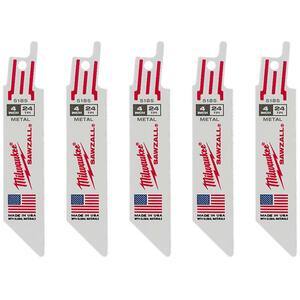Details about   CENTURY 07524 24t X 6" 5 Pack Bimetal Sawzall Contractor Reciprocating saw blade 