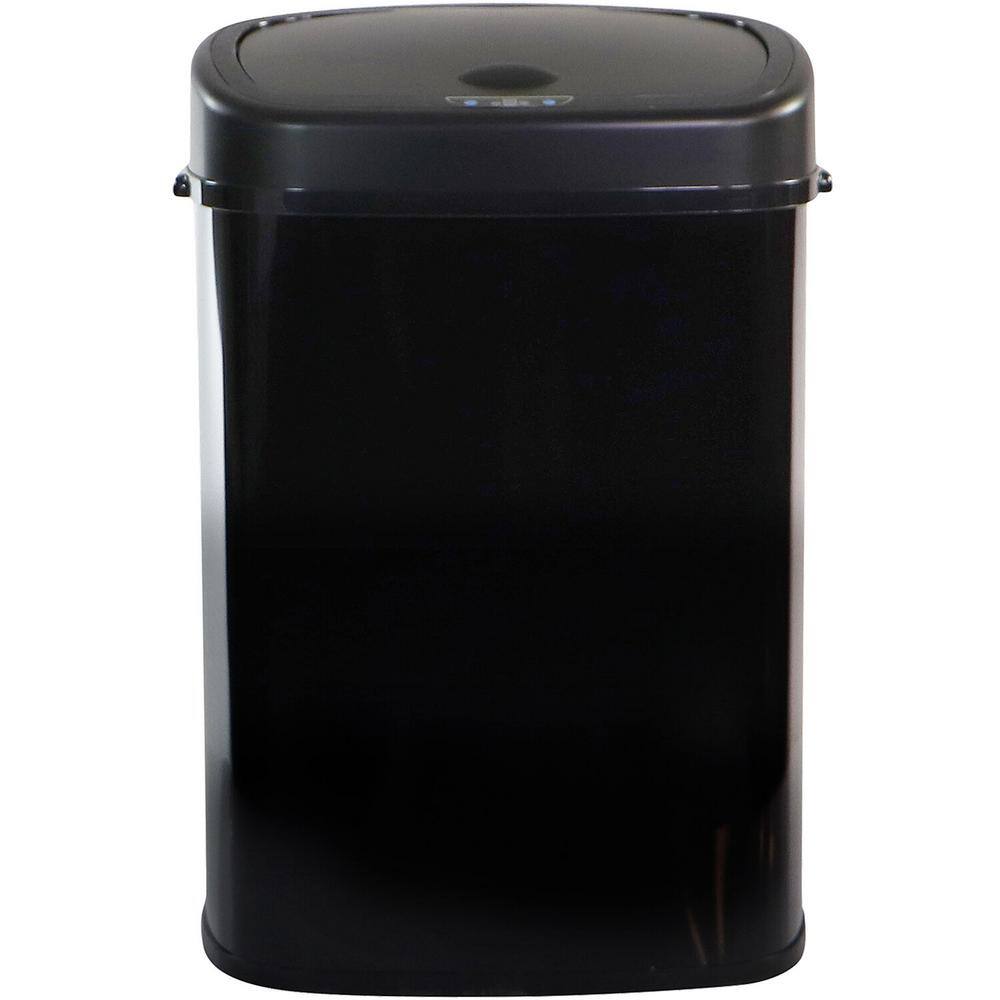 Hanover 13.2 Gal. Black Metal Household Trash Can with Sensor Lid HTRASH50L5 The Home Depot