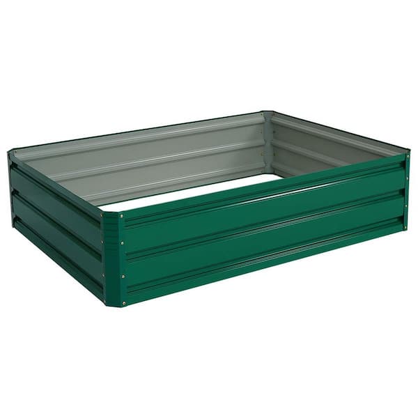 Alpulon 47.5 in. Metal Patio Raised Garden Bed ZY1C0215 - The Home Depot