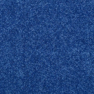 8 in. x 8 in. Texture Carpet Sample - Watercolors I - Color Navy
