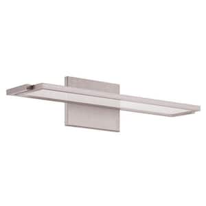 Line 18 in. Brushed Aluminum LED Vanity Light Bar and Wall Sconce, 3000K