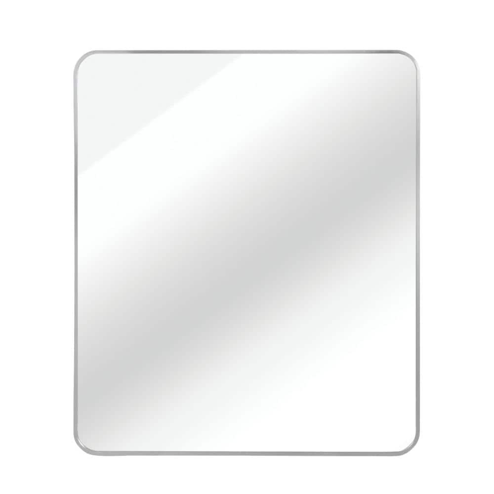 Silver 36 in. W x 30 in. H Classic, Modern Rectangle Aluminum Framed Mirror price history on PriceWatchPro