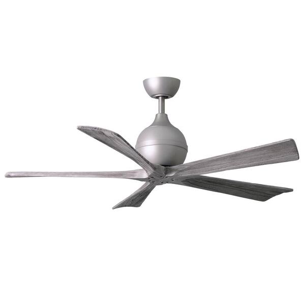 Atlas Irene 52 in. Indoor/Outdoor Brushed Nickel Ceiling Fan with Remote Control and Wall Control