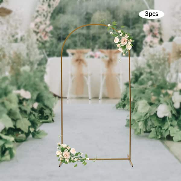 Metal Arch Backdrop Stand - Gold - 36 x 16 x 90