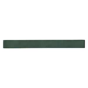 Flamenco Racing Green Brick 2 in. x 18 in. Glossy Porcelain Floor and Wall Tile (8 sq. ft./Case)
