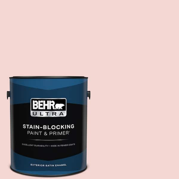 BEHR ULTRA 1 gal. #150C-2 Hawaiian Shell Satin Enamel Exterior Paint & Primer