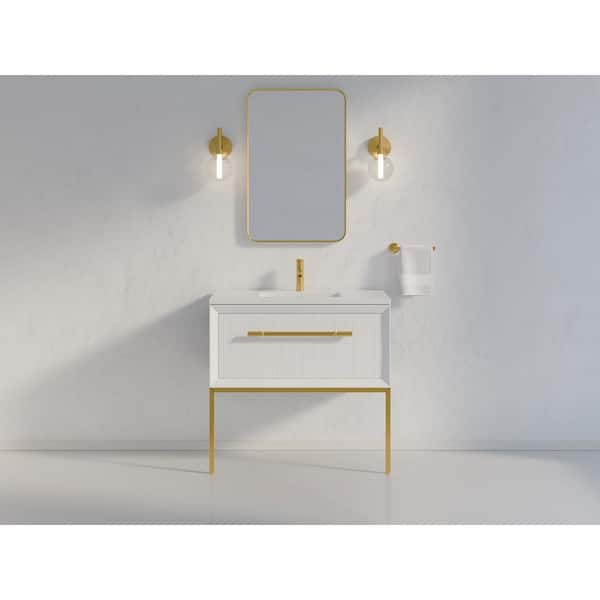 KOHLER Enivo 37 in. W x 22.4 in. D x 17 in. H Bathroom Vanity Cabinet without Top in White