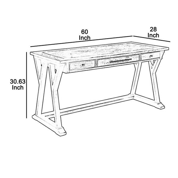 Ashley Luxenford Home Office Large Leg Desk