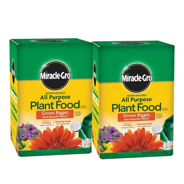 Miracle-Gro 1.5 lbs. Water Soluble All Purpose Plant Food (2-Pack)