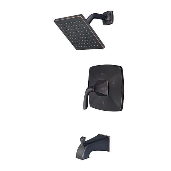 Pfister Bronson 1-Handle Tub and Shower Faucet Trim Kit in Tuscan Bronze (Valve not Included)