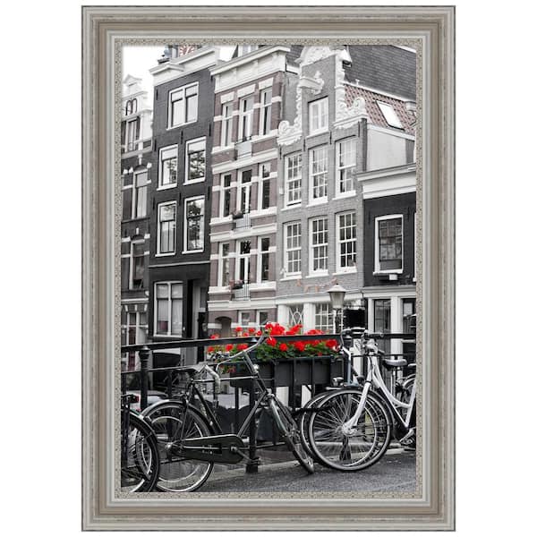 Opening Size 24 in. x 36 in. Parlor Silver Picture Frame