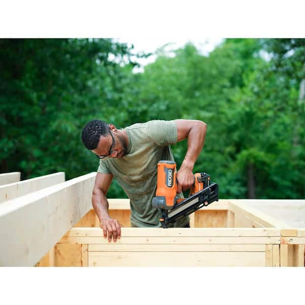 RIDGID 18V Brushless Cordless 30-Degree 3-1/2 in. Framing Nailer (Tool  Only) R09895B - The Home Depot