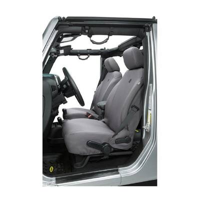 Front Seat Covers - '13-'18 Wrangler JK (Charcoal/Gray)