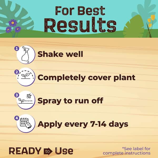 Bonide - Captain Jack's Neem Oil, 32 oz Ready-to-Use Spray, Multi-Purpose Fungicide, Insecticide and Miticide