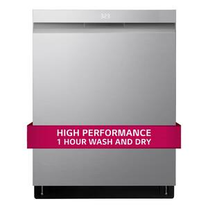 23.75 in. PrintProof Stainless Steel Smart Top Control Dishwasher QuadWash Pro, Dynamic Heat Dry and TrueSteam