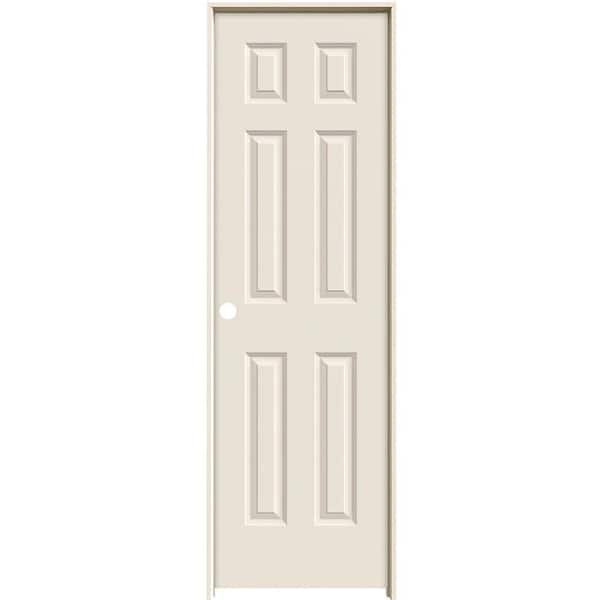 JELD-WEN 24 In. X 80 In. 6 Panel Colonist Primed Left-Hand Textured ...