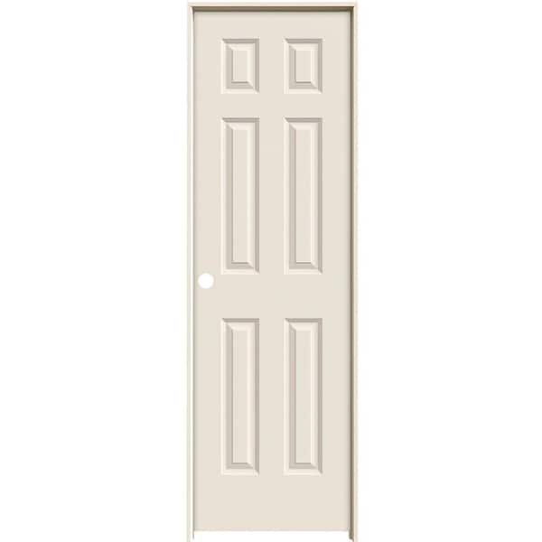 JELD-WEN 24 in. x 80 in. Colonist Primed Left-Hand Textured Molded Composite Single Prehung Interior Door