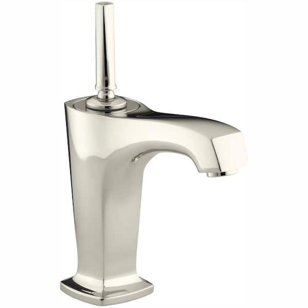 KOHLER Margaux Single Hole Single-Handle Low-Arc Vessel Bathroom Faucet in Vibrant Polished Nickel
