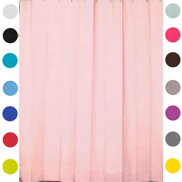 Light Pink Bath Shower Curtain, Sheer Pink Shower Curtain