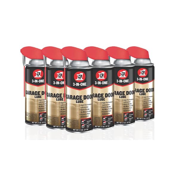 3-IN-ONE 11 oz. Garage Door Lube with Smart Straw Spray (6-Pack)