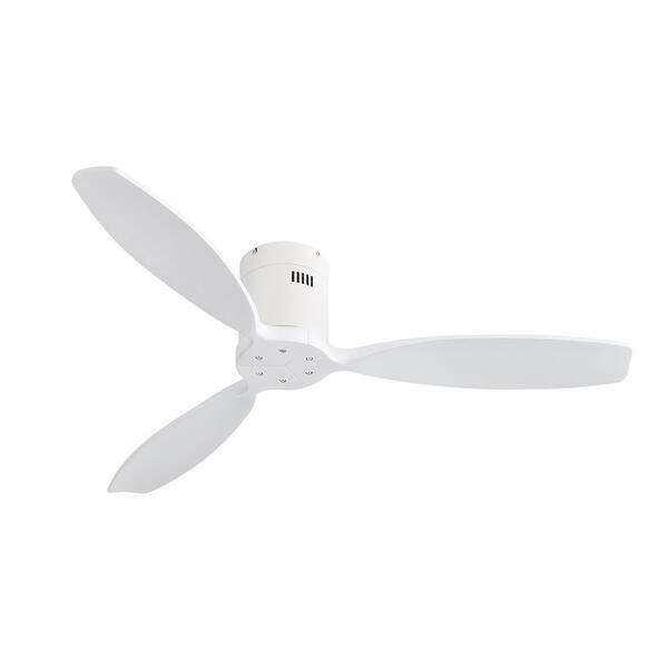 Reviews for FIRHOT 52 in. Indoor/Outdoor White Solid Wood Blade Ceiling