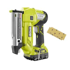 ONE+ 18V Cordless AirStrike 23-Gauge 1-3/8 in. Headless Pin Nailer with 2.0 Ah Compact Battery