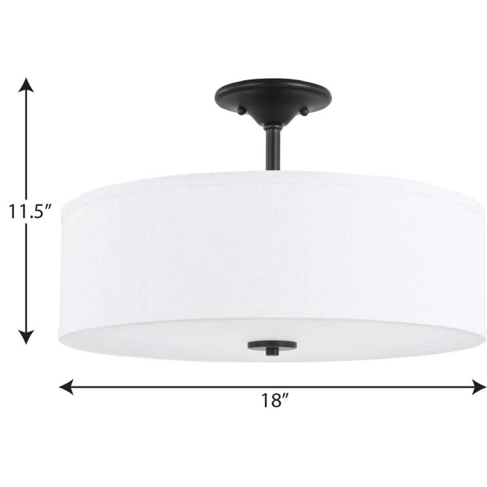 Graphite Elegance 20" Indoor/Outdoor Drum Ceiling Light with Summer Linen Shade