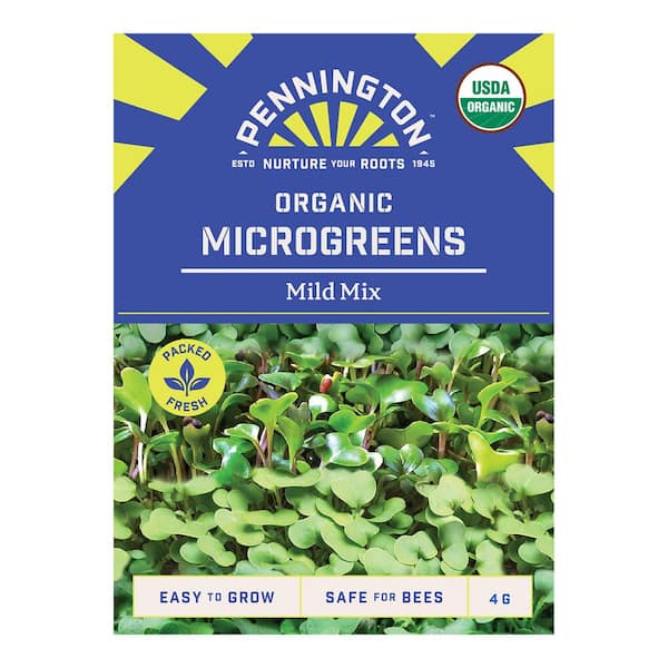 Pennington Organic Micro-Greens Mild Mix Vegetable Seeds