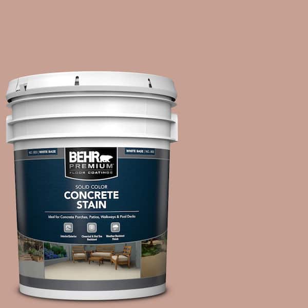5 gal. #PFC-07 Michel Rose Solid Color Flat Interior/Exterior Concrete Stain