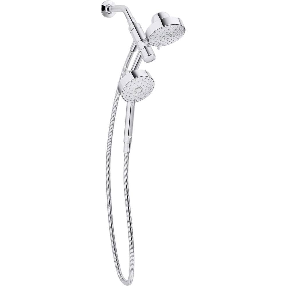 KOHLER Awaken 3-Spray 5 in. Dual Wall Mount Fixed and Handheld