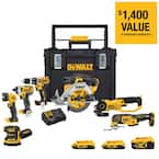 20V MAX Cordless 7 Tool Combo Kit with TOUGHSYSTEM Case, (1) 20V 4.0Ah Battery and (2) 20V 2.0Ah Batteries