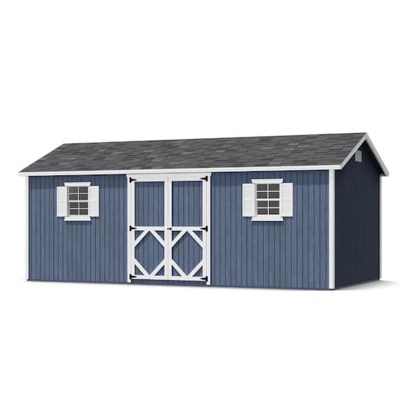 Classic Workshop 10 ft. x 20 ft. Outdoor Wood Storage Shed Precut Kit with Operable Windows and Floor (200 sq. ft.)