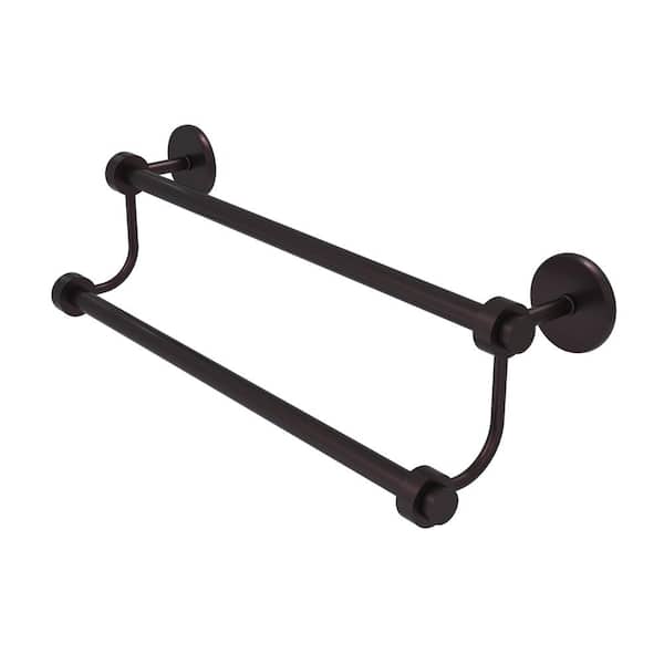 Allied Brass Satellite Orbit Two 18 in. Wall Mounted Double Towel Bar in Antique Bronze