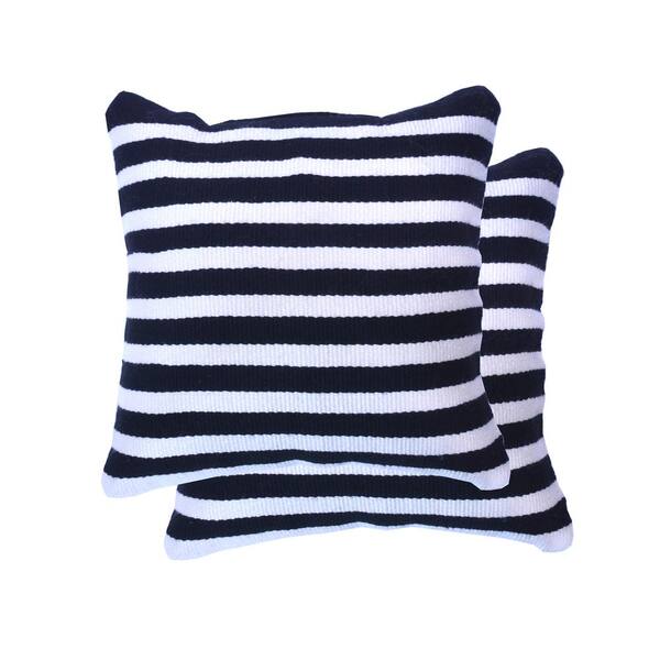 white and black pillow