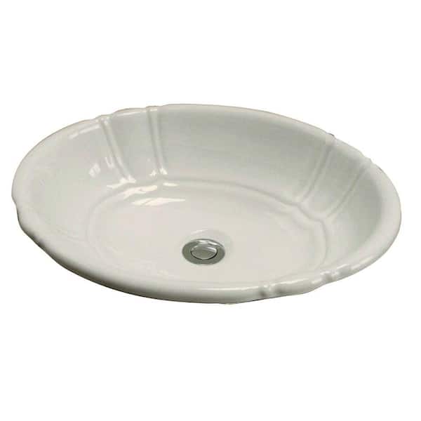 Unbranded Sienna Drop-in Bathroom Sink in Bisque