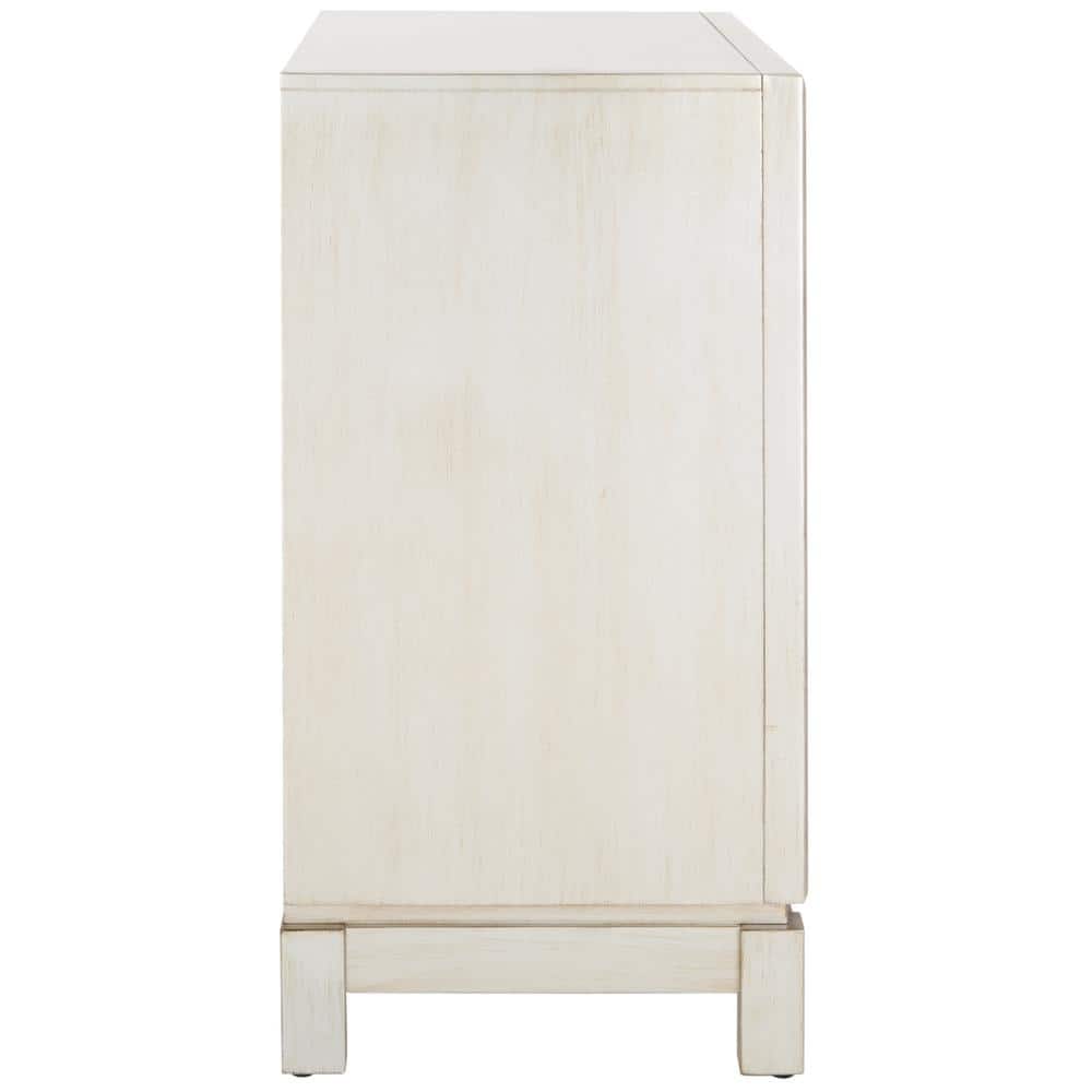 Ashlynn 32" Silver Solid Wood 2 Door Chest