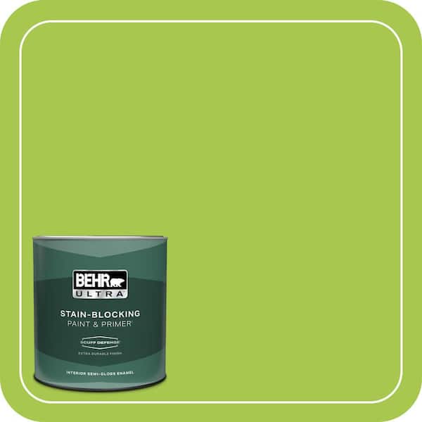 BEHR ULTRA 1 qt. #420B-5 Sweet Midori Extra Durable Semi-Gloss Enamel Interior Paint & Primer