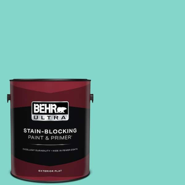 BEHR ULTRA 1 gal. Home Decorators Collection #HDC-MD-09 Island Oasis Flat Exterior Paint & Primer