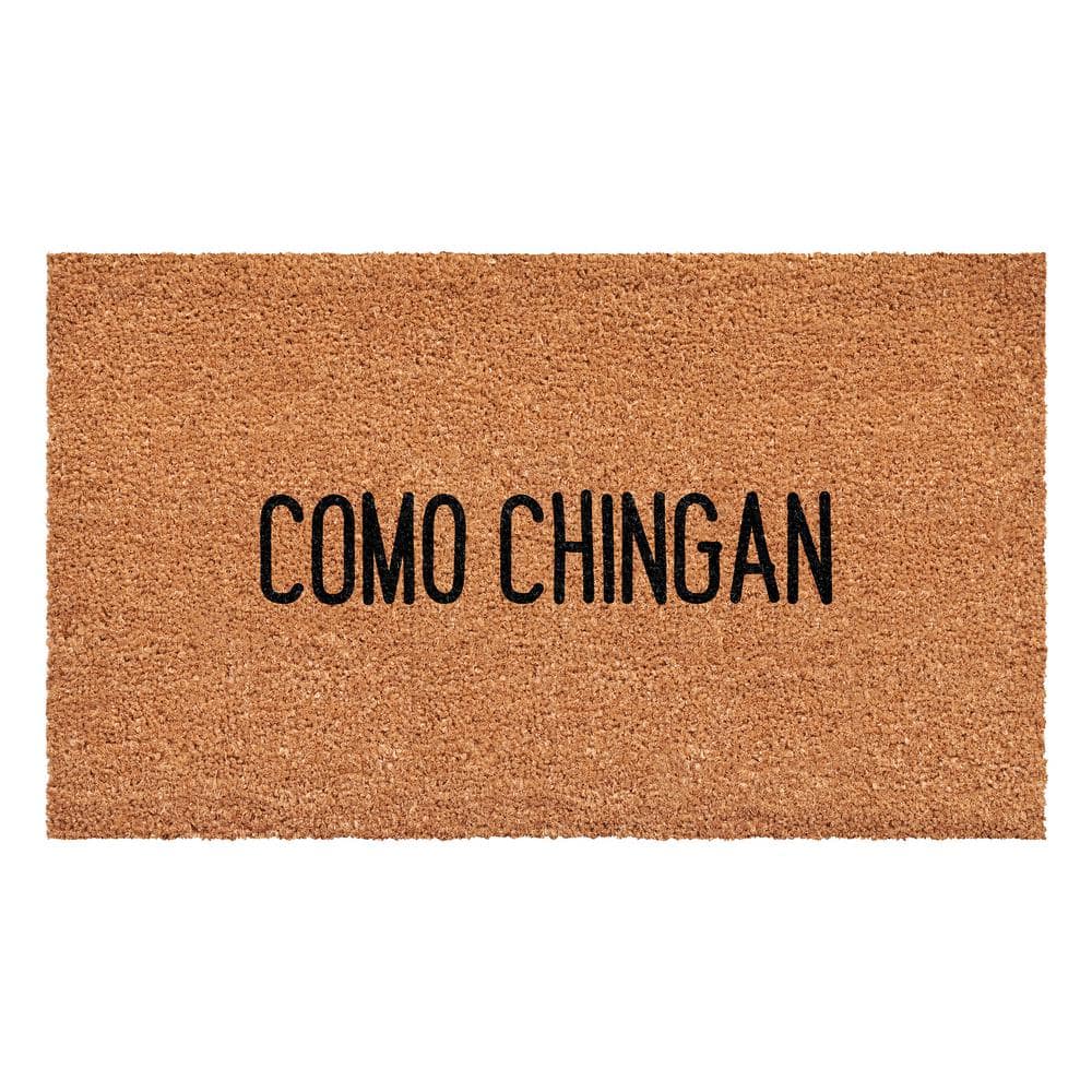 Como Chingan Coir Rectangular Outdoor Spanish Doormat