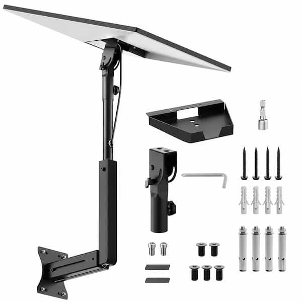 Adjustable Satellite Dish Wall Mount with Telescoping Arm for Concrete and Wood Walls Rustproof Weatherproof