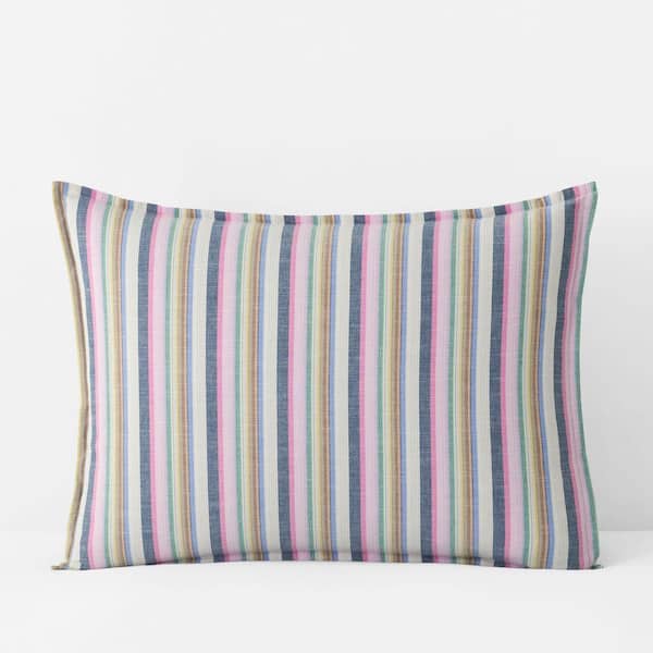Company Cotton Yarn-Dyed Yamika Stripe Multi Standard Sham