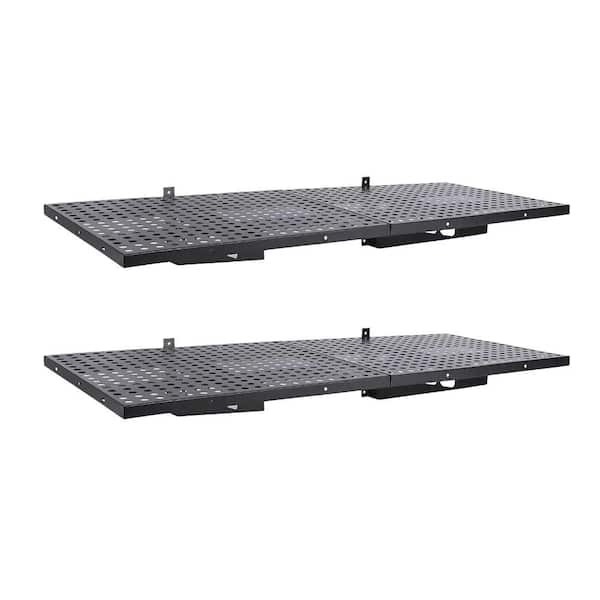 2-Pack, 48 in. W x 20 in. D Garage Wall Shelf, Garage Storage Wall Garage Shelves for Wall Storage, Heavy Duty