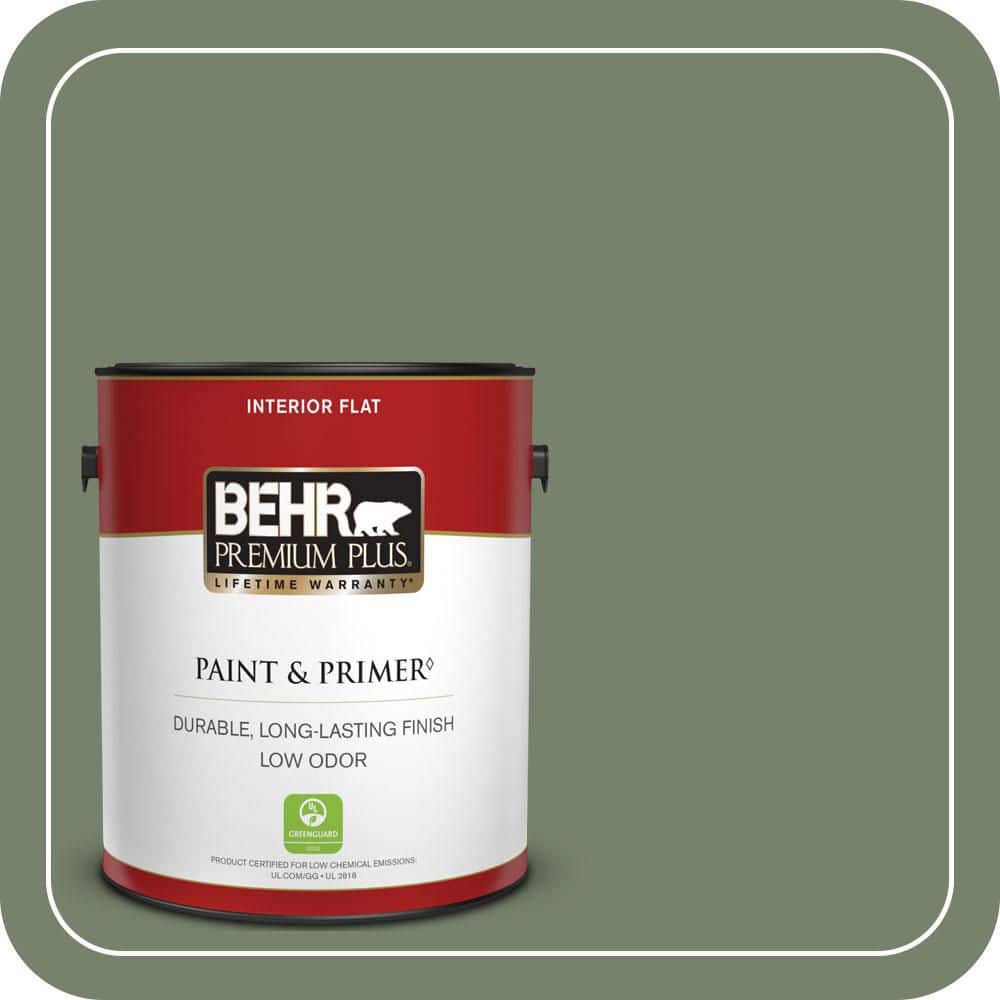1 gal. #MQ6-16 Gazebo Green Flat Low Odor Interior Paint & Primer price history on PriceWatchPro