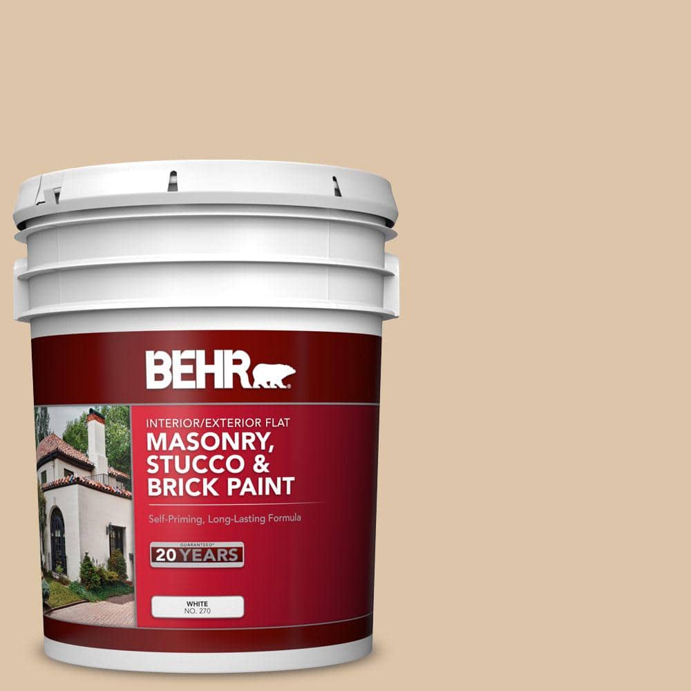 5 gal. #PPU4-13 Sand Motif Flat Interior/Exterior Masonry, Stucco and Brick