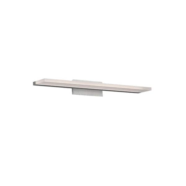 WAC Lighting Level 24 in. Brushed Aluminum LED Vanity Light Bar and Wall Sconce, 3500K
