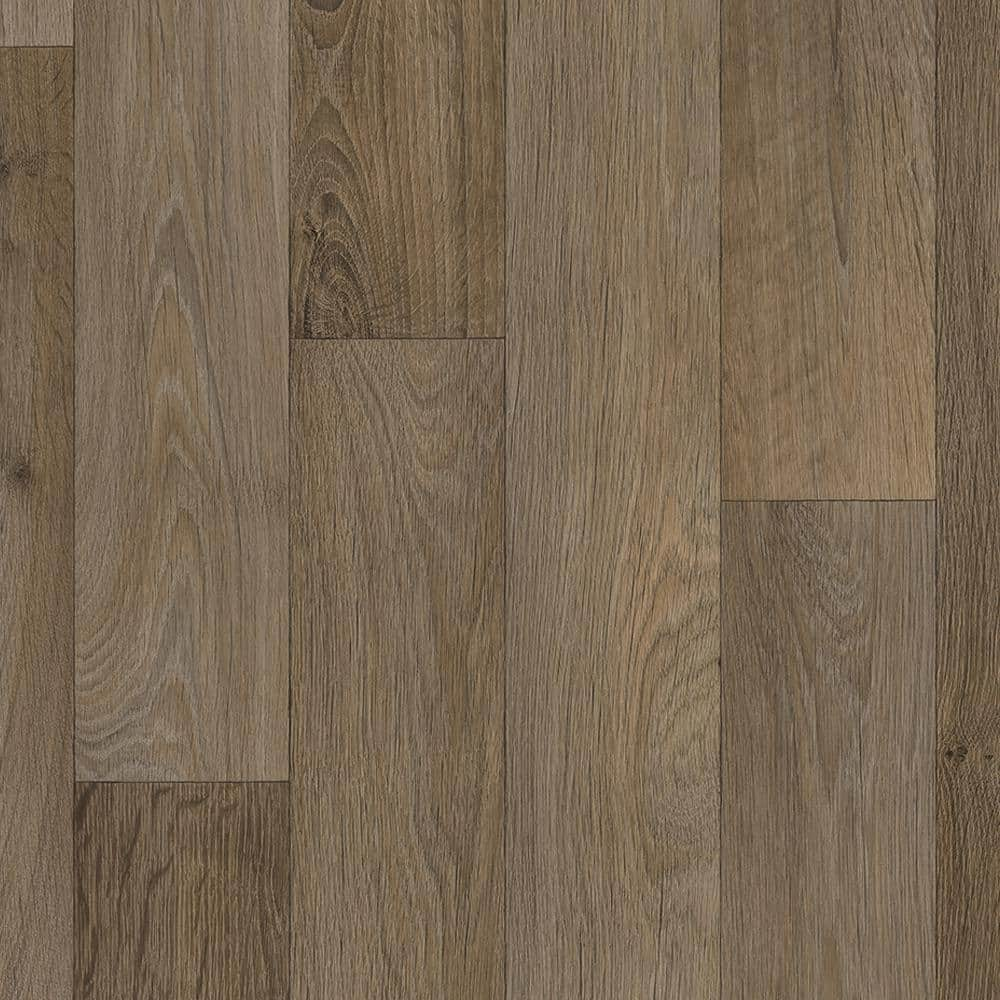 Take Home Sample - Greyed Oak Plank Vinyl Sheet - 6 in. x 9 in -  TrafficMaster, S030HDBA892