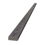 1 in. x 4 in. x 8 ft. Ash Gray Charred Wood Pine Trim Board (2-Pack)