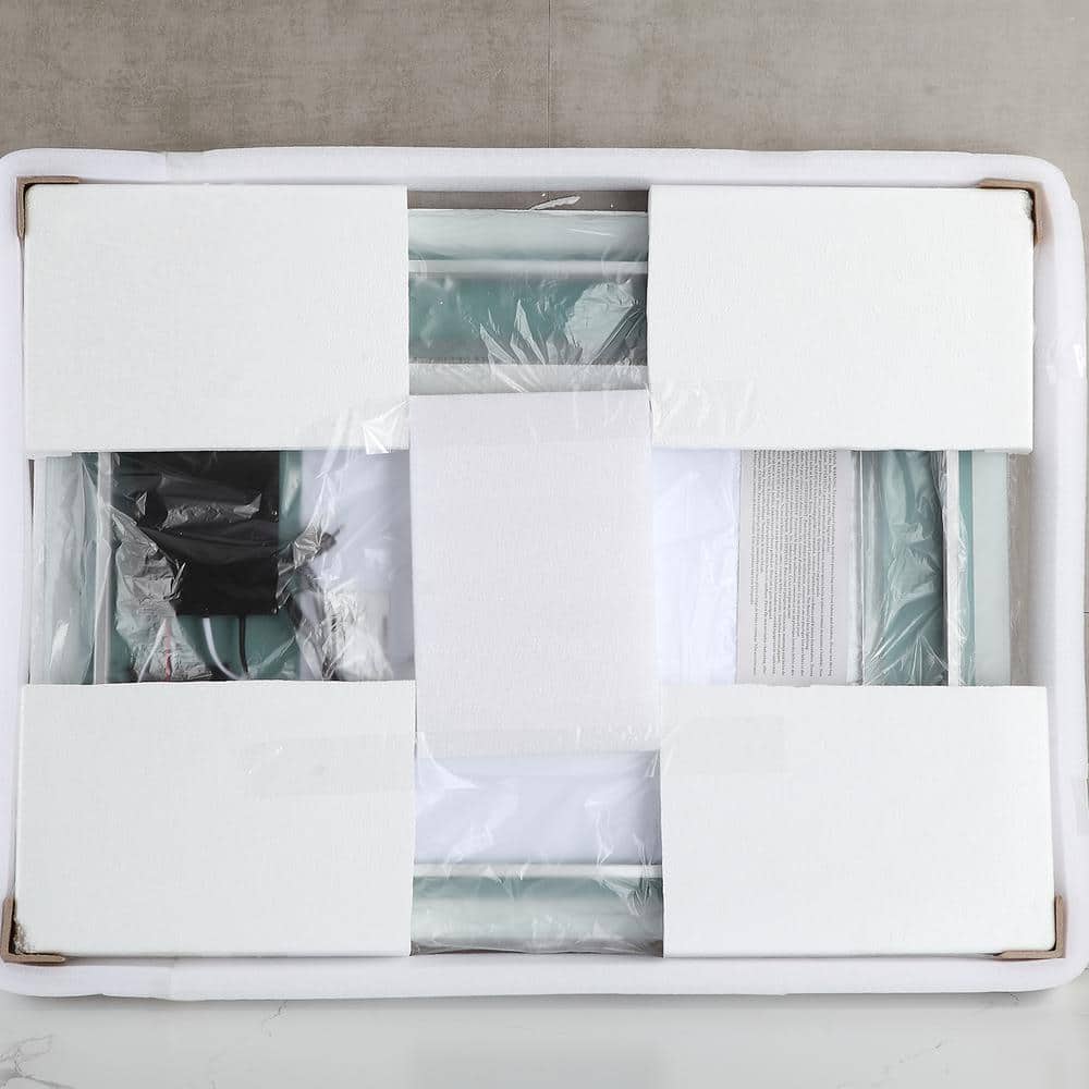 32" x 24" Polished Crystal Frameless LED Bathroom Vanity Mirror