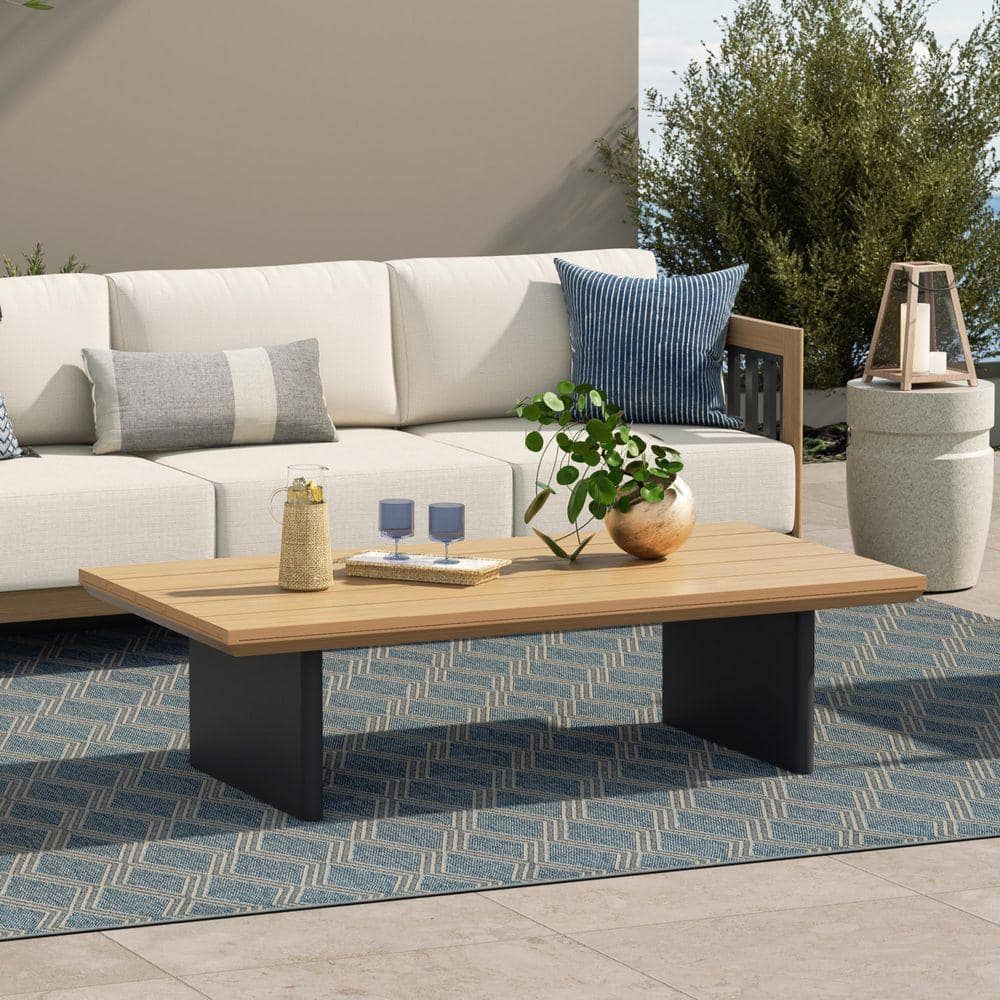Sereno Rectangular Aluminum Outdoor Coffee Table